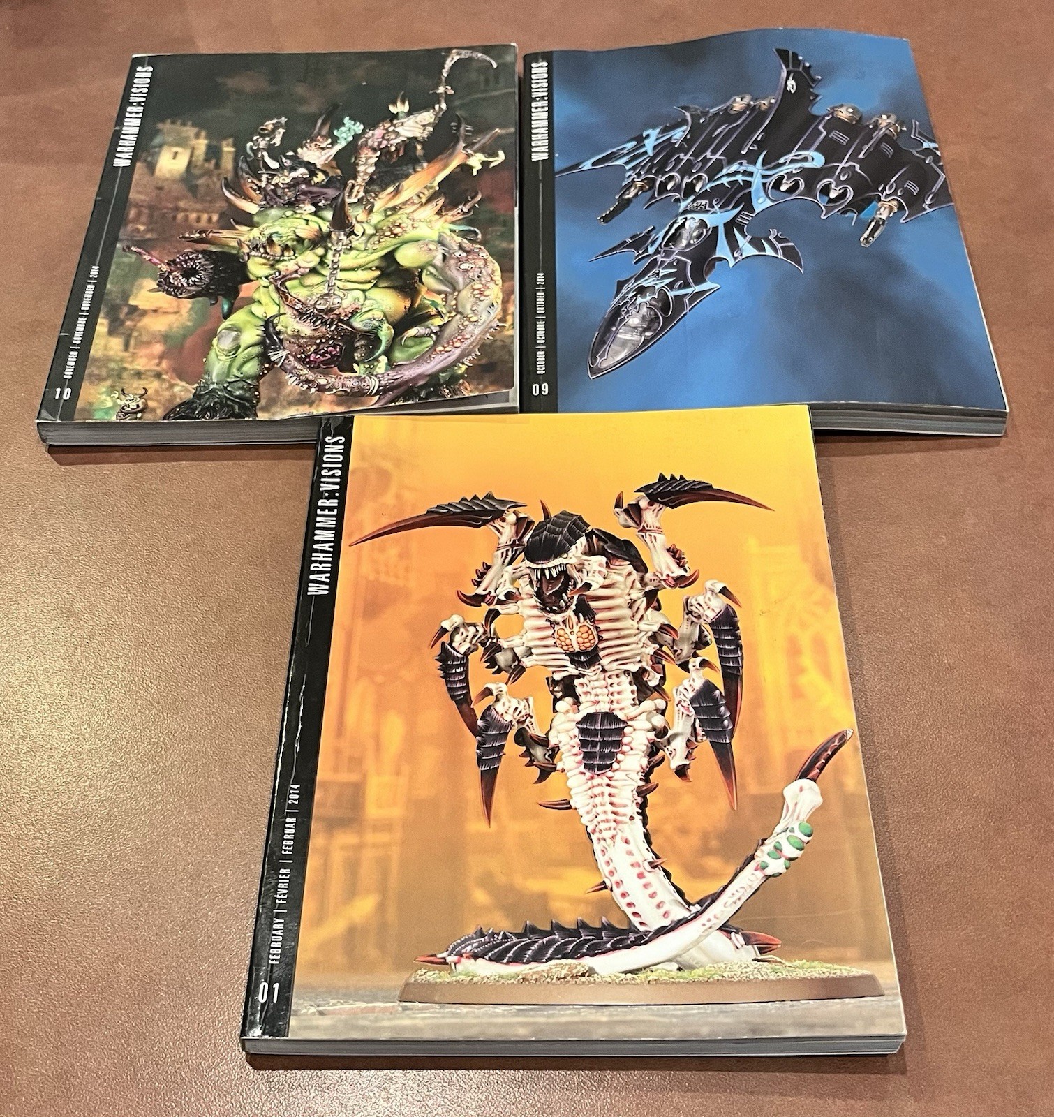 WARHAMMER VISIONS - Lot of 3 - Collectible Magazines 1, 9, 10