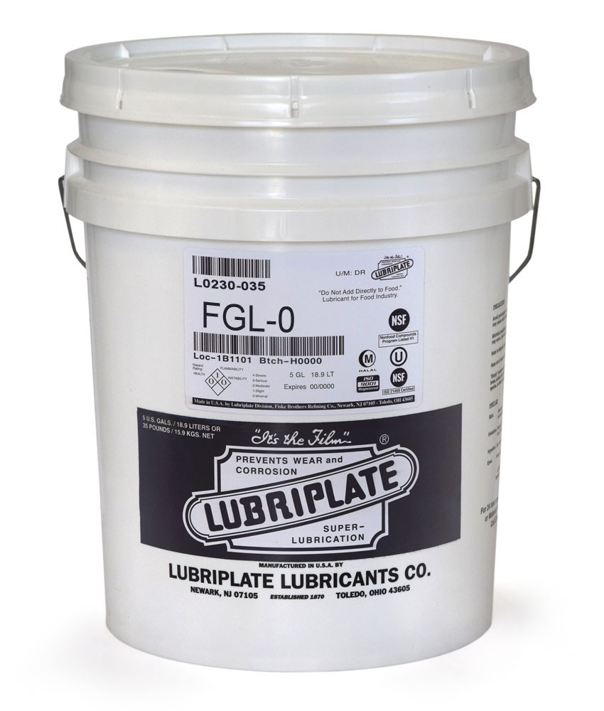 Lubriplate L0230-035 FGL-0 Aluminum Complex Food Grade Grease - 35lb Pail