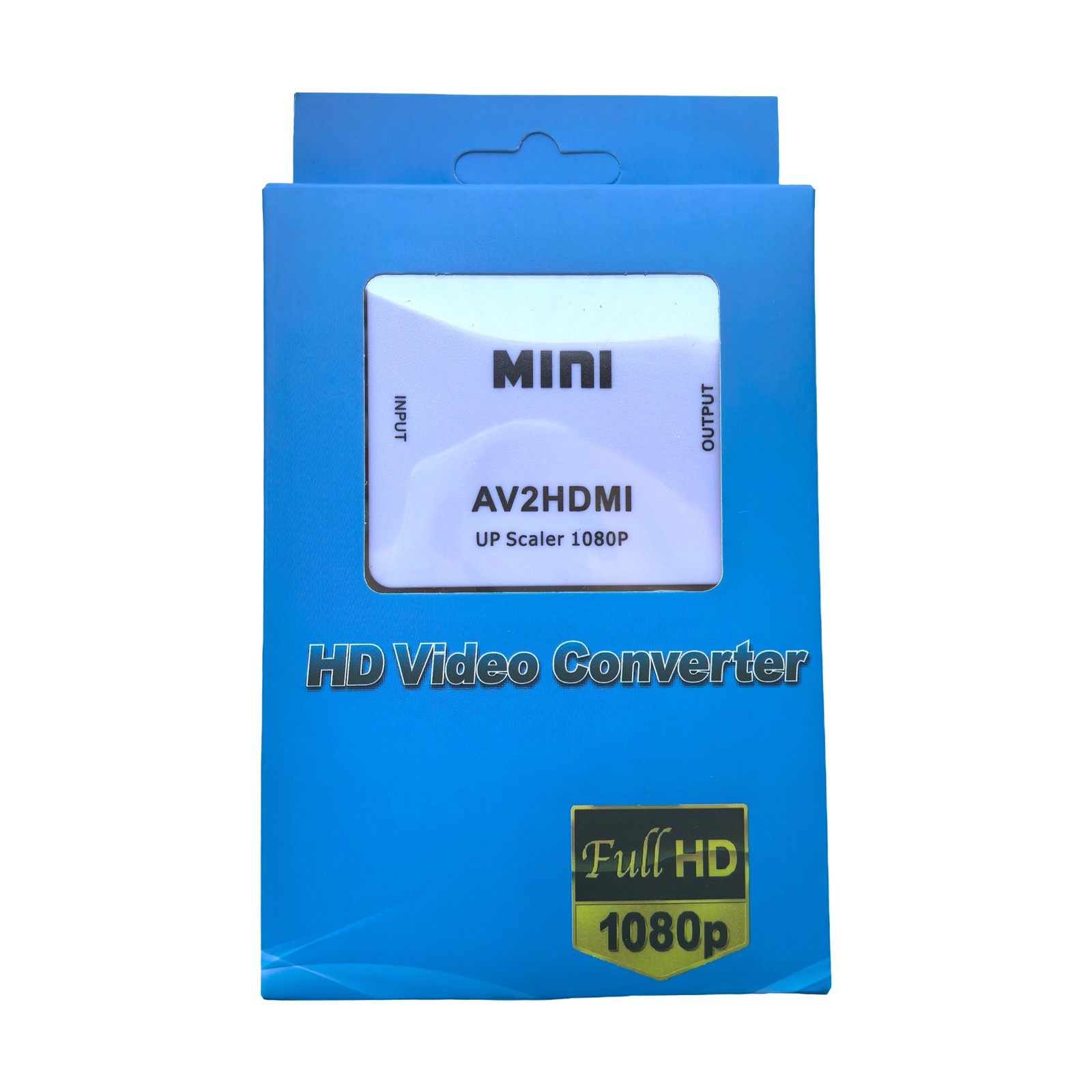 AV to HDMI Converter with Compatible with RCA CVBS Composite Input Wii NES DVD