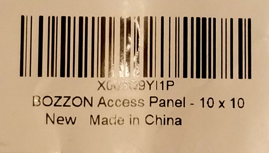 BOZZON 10x10 Access Panel with Door for Drywall & Ceiling