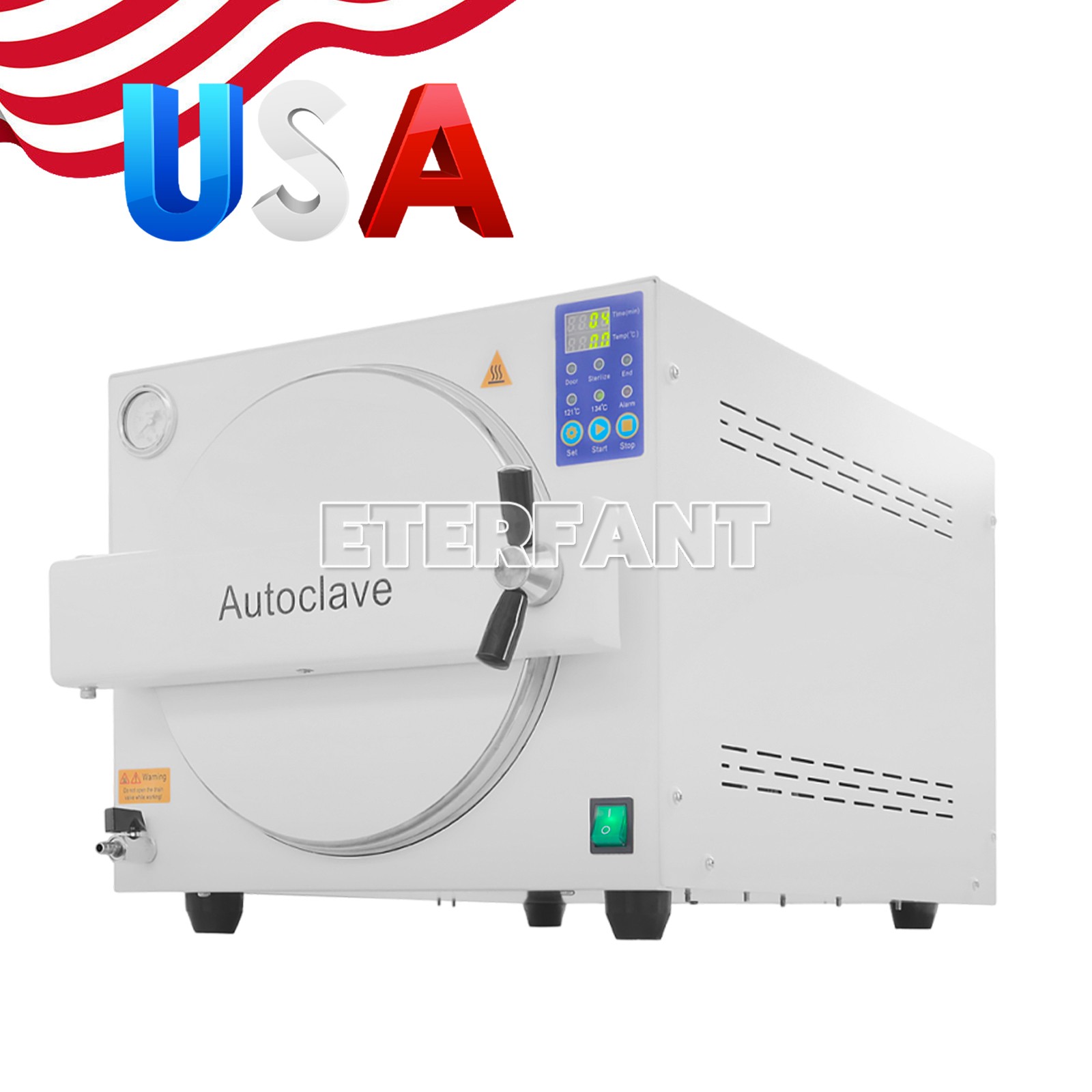 12/16/18/23L ClassN/B Dental Medical Autoclave Steam High Temperature Sterilizer
