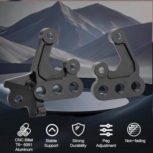 Surron Peg Bracket for Sur Ron Light Bee X/S, CNC Aluminum Foot Peg Black