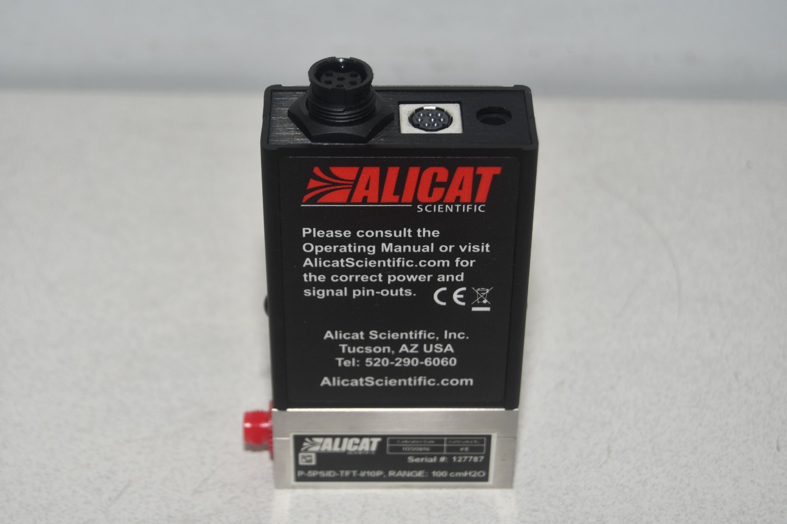 ^ Alicat P-5PSID-TFT-I/10P Range: 150 cmH2O Flow Controller #X8365