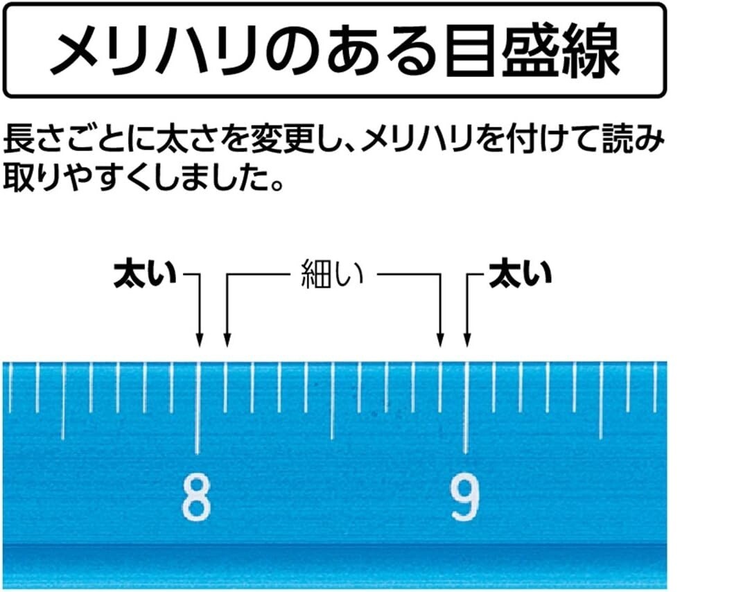 SHINWA ALUMINUM TRIANGLE SCALE BLUE 15cm 74978
