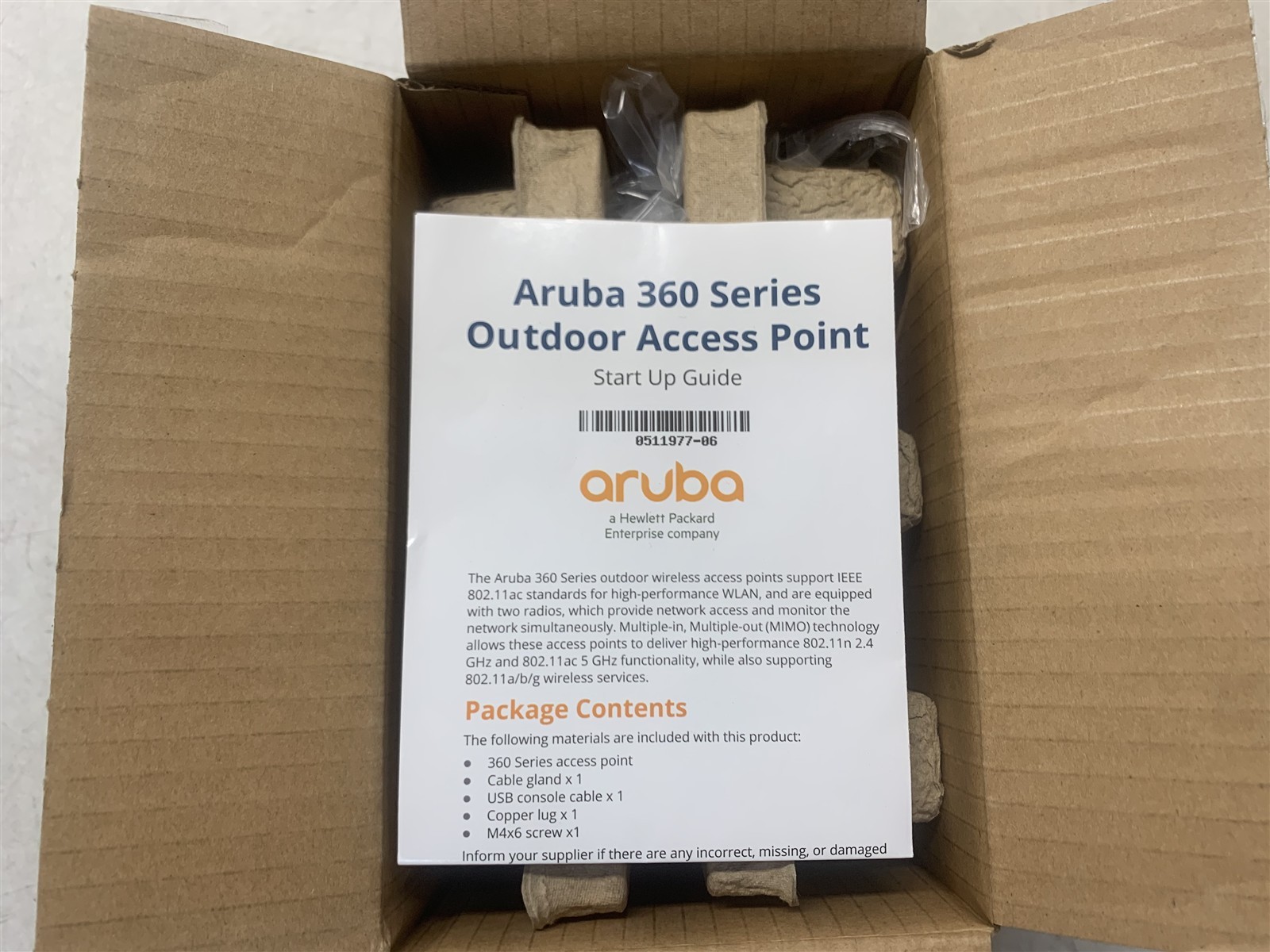 ARUBA 360 SERIES OUTDOOR ACCESS POINT APEX0367