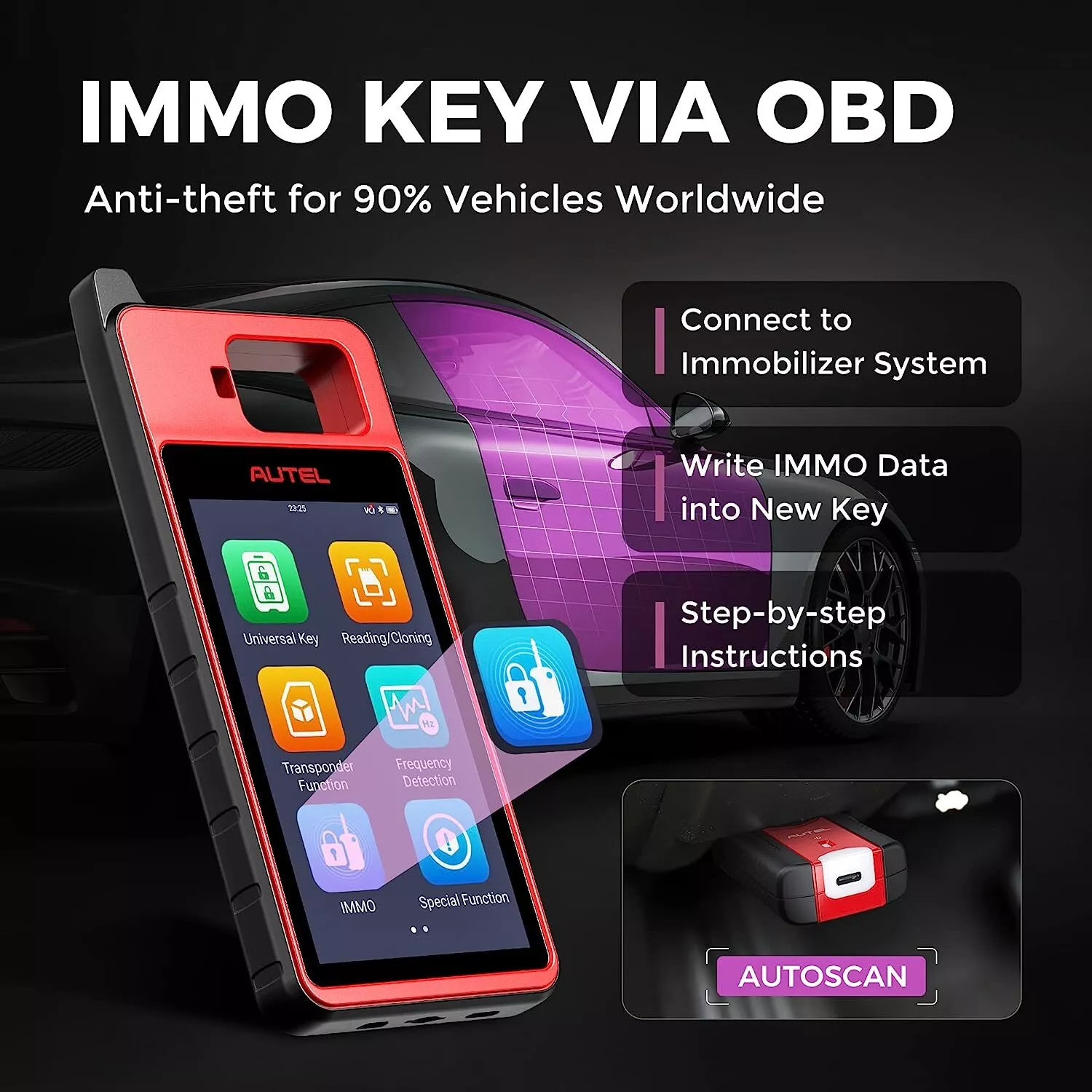 2026 Autel MaxiIM KM100 KM100E Key Fob Programming Tool Programmer Immobilizer