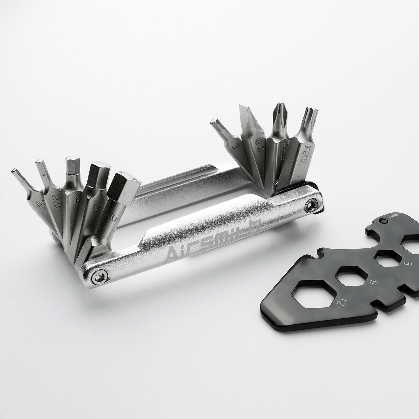 Airsmith Fa-04 Bicycle Multi Mini Tool Tire Lever Bottle Opener In Silver