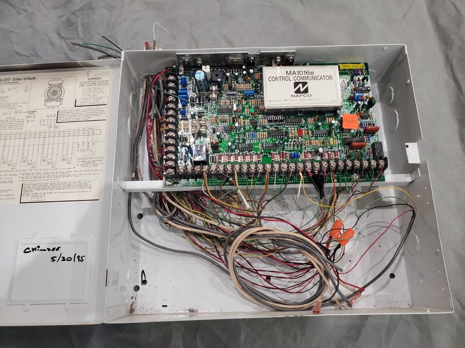 NAPCO MAGNUM ALERT Security Control Panel And Enclosure 1000 Series