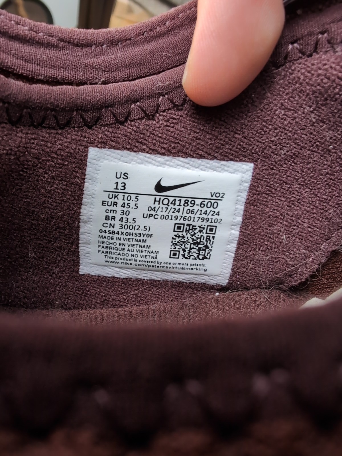 Nike Air Max Sndr Burgundy Crush Baltic Blue W13/M11.5