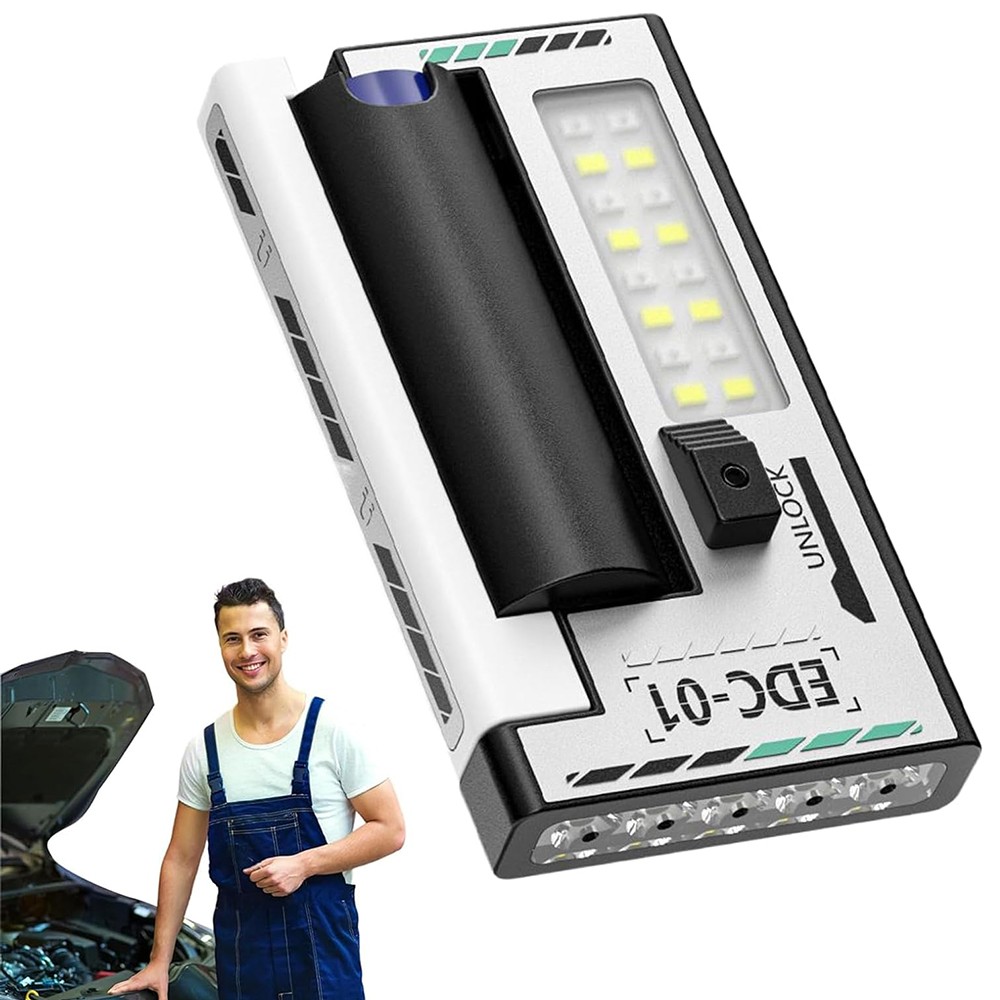 Portable Mini Pocket LED Flashlight Magnetic USB Rechargeable Torch Light Work