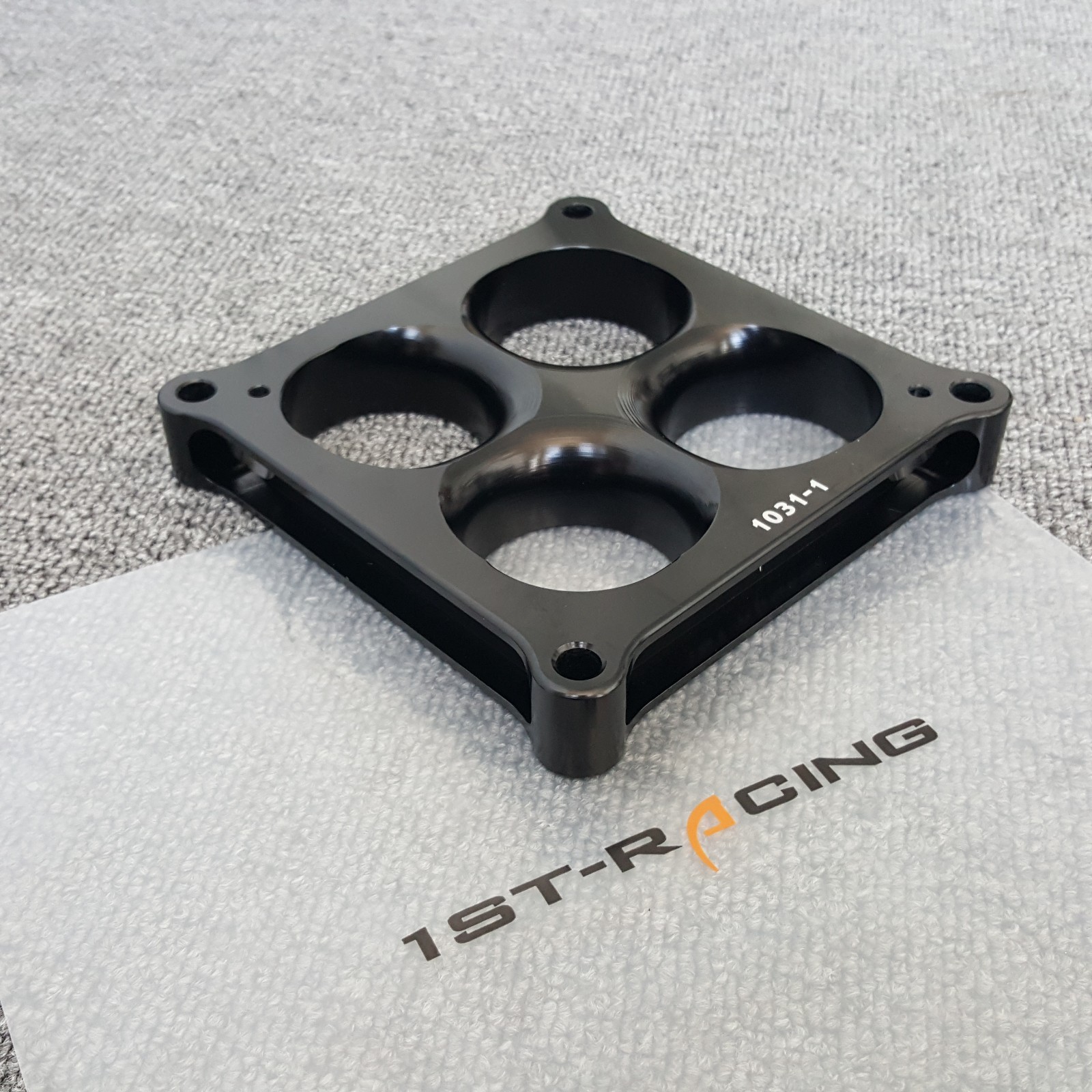 1'' Aluminum Super Sucker Carby Spacer Square Bore 4 Port For 4500 Carburettor