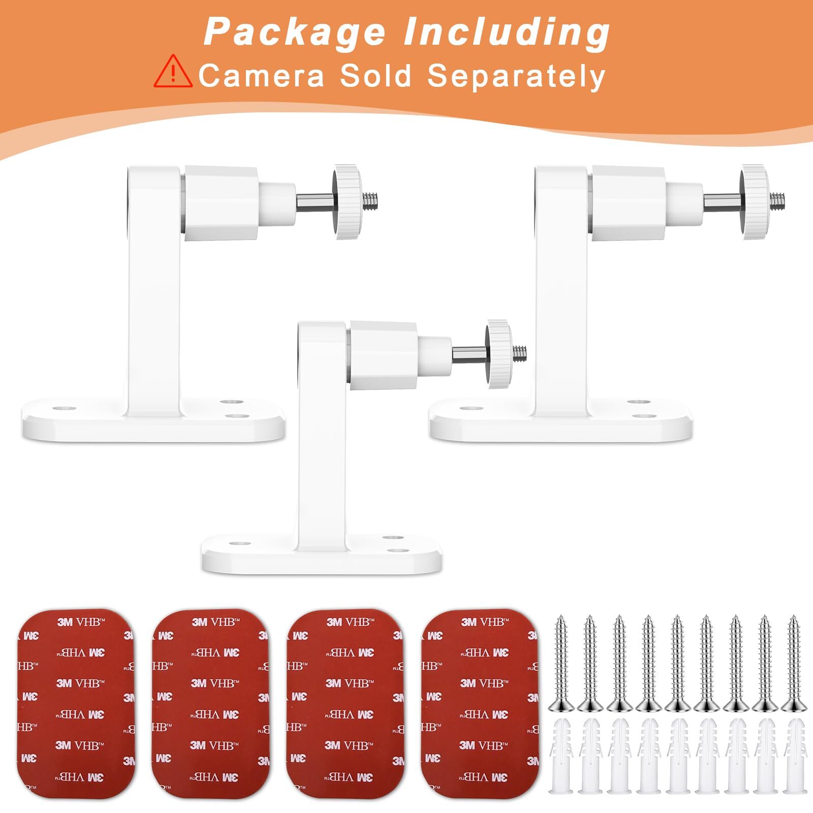 3pack Ring Camera Wall Mountcompatible With Ring Stick Up Cam Battery/plugin/cam