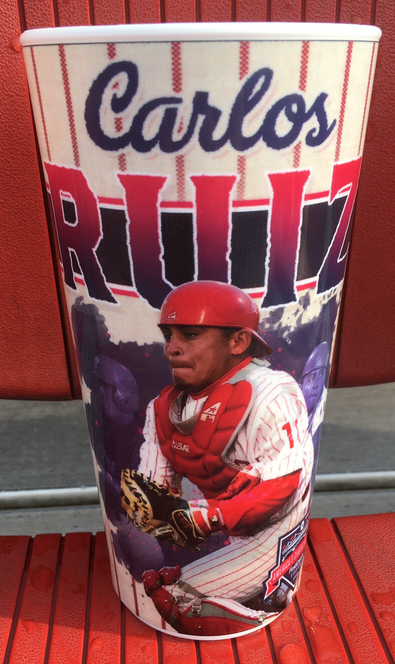 SGA 2021 Reading Phillies Carlos Ruiz HOF Hall Of fame BaseballTown 32oz Cup New