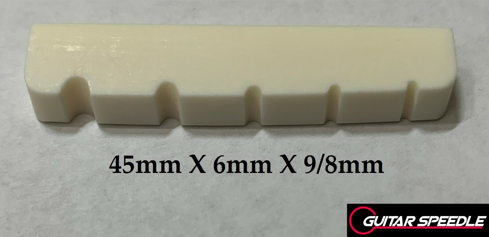 45mm X 6mm X 9/8mm Bone Nut for 5 String Bass Guitar