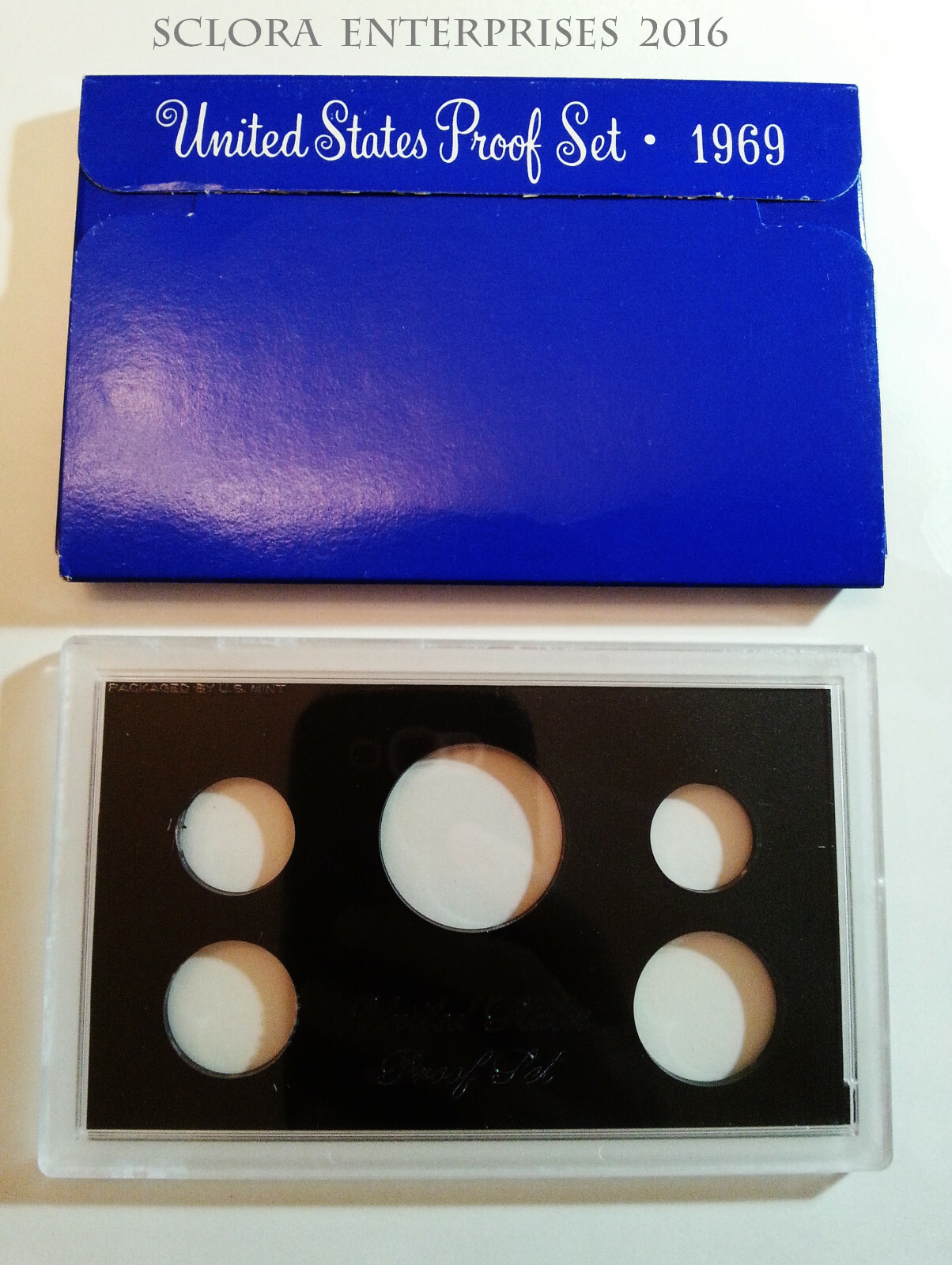 1969 Proof Set Box & Lens ONLY *NO COINS*