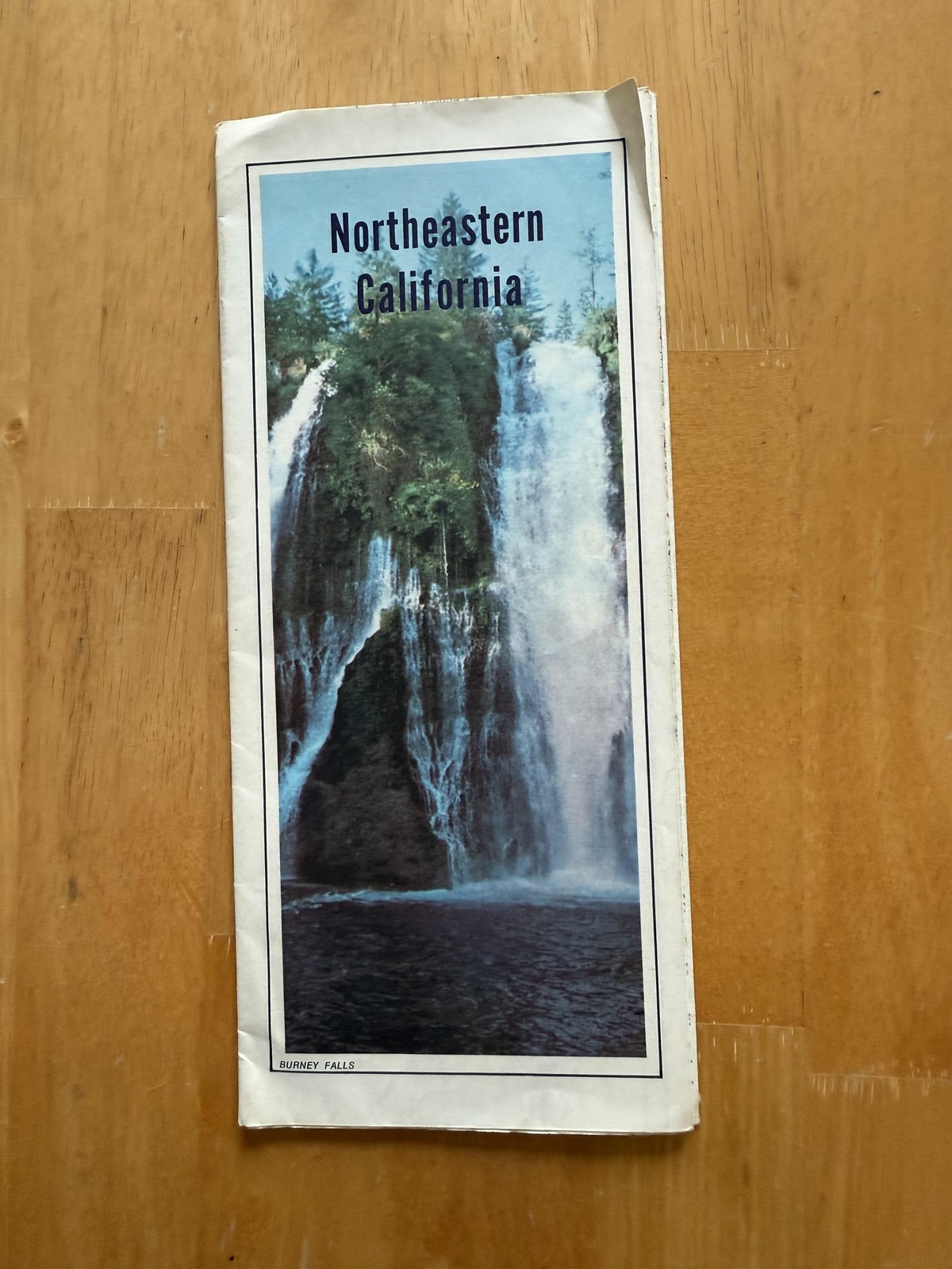 Vintage 1978 AAA Northeastern California Road Map Lassen Burney Falls Folded