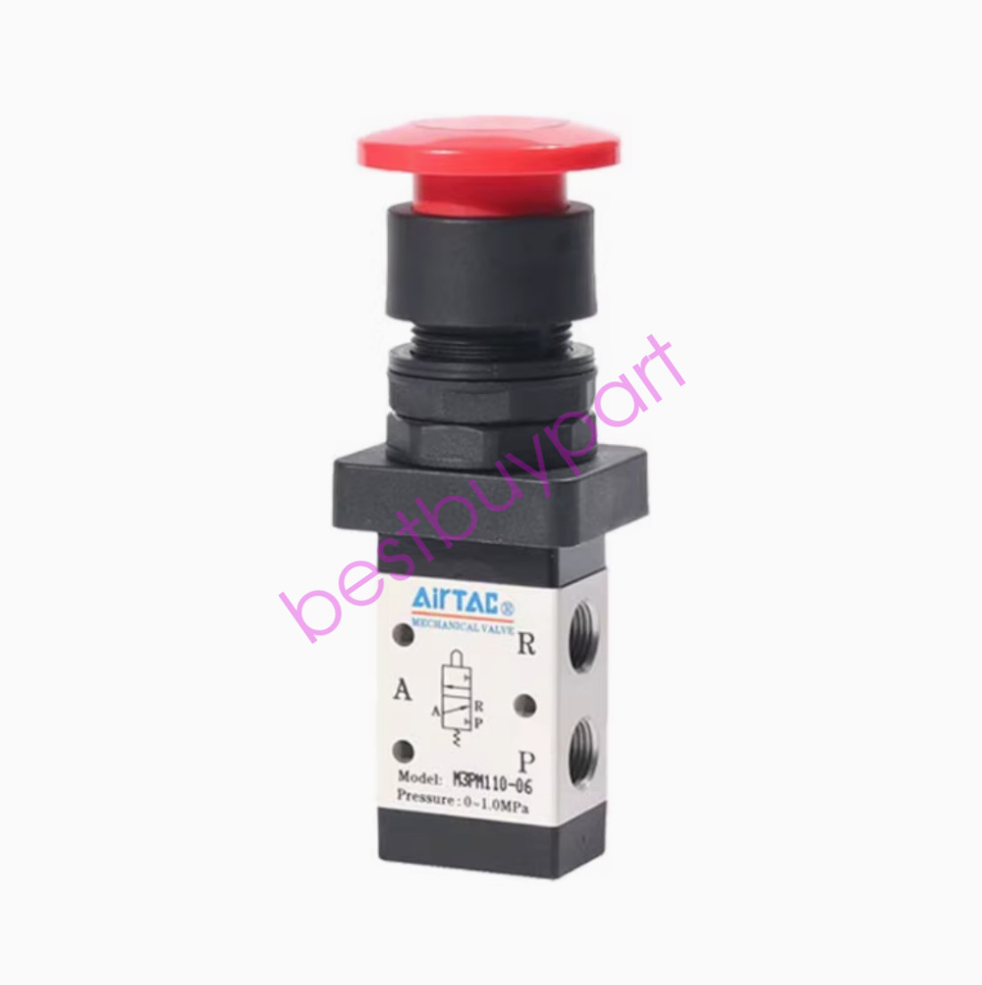 AirTAC M3PM110-06 M3PM11006 R/G/B Mechanical Valve Brand Free Ship