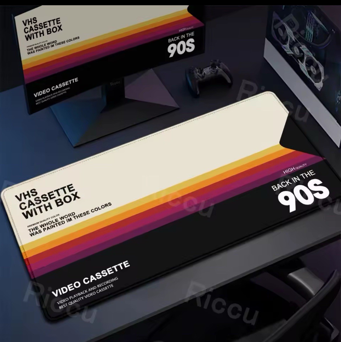 Retro VHS design Computer Deskpad