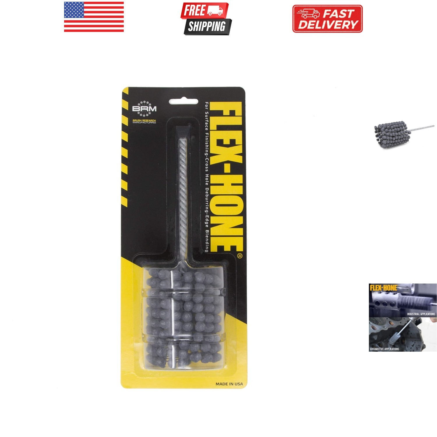 Brush Research BC21224 , 2-1/2" 63.5mm Diameter, 240 Grit, Silicon Carbide, F...