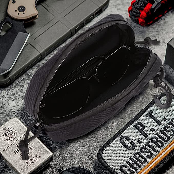 Tactical MOLLE Eyeglass Case Shockproof Protective Box Outdoor Sunglasses Case