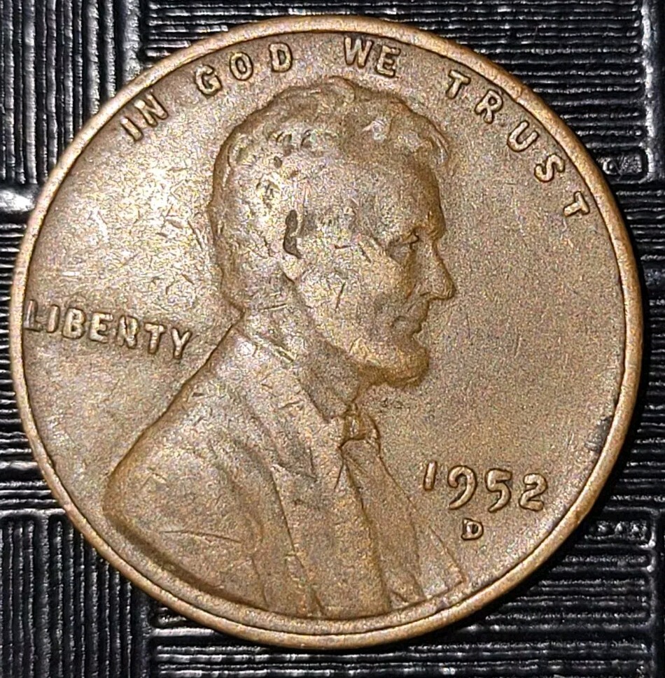 1952-D Lincoln cent D over D