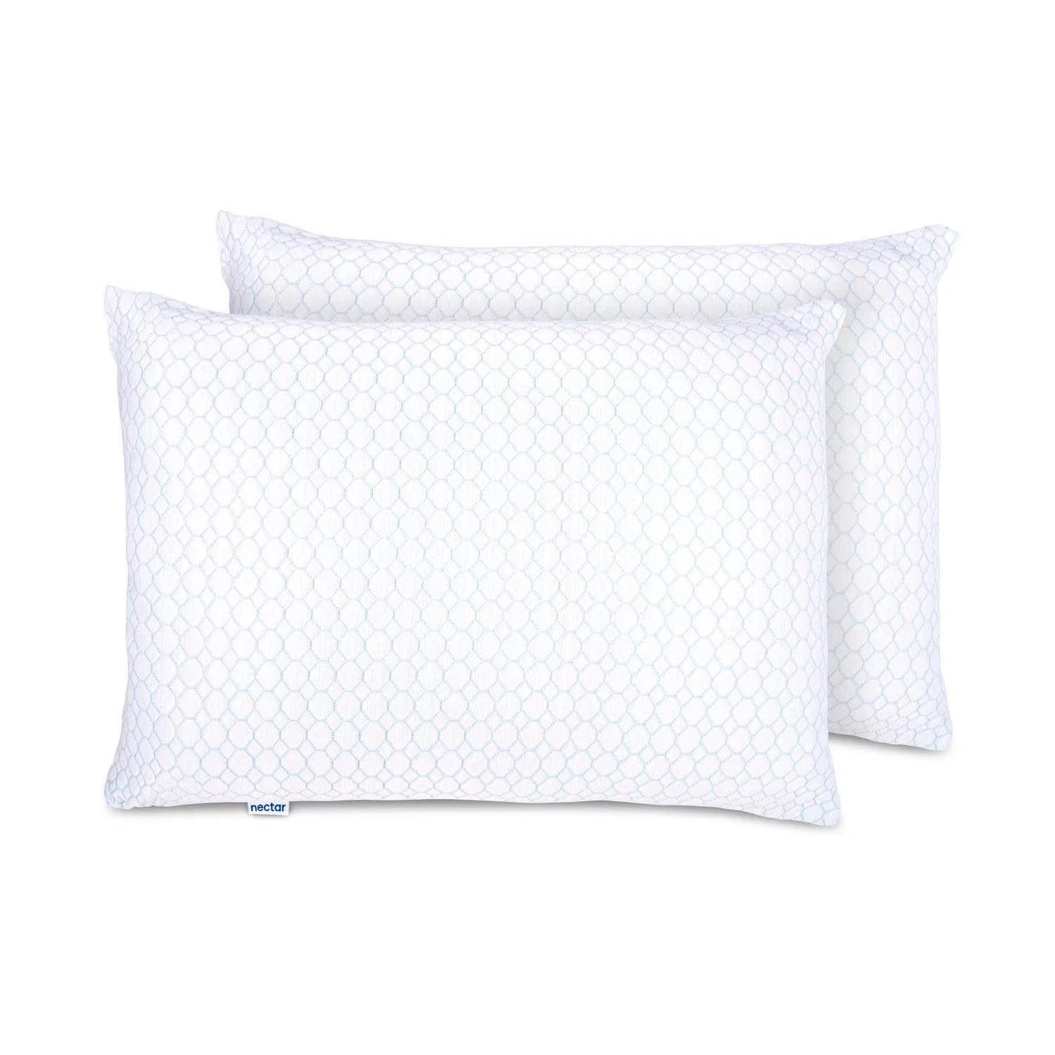 Nectar 2-Pack Cooling Down Alternative Microfiber Pillows, Standard/Queen Size