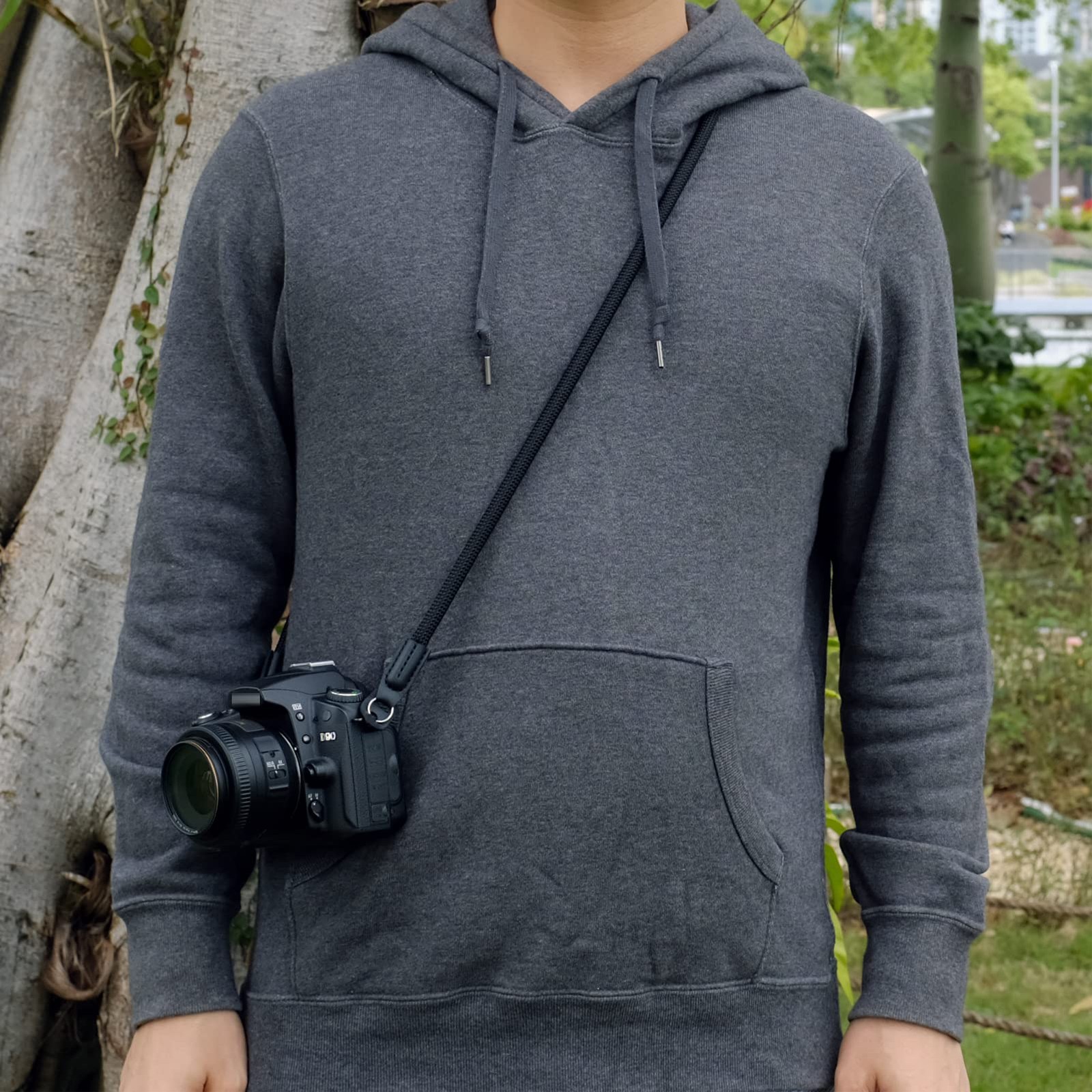 VKO Camera Strap,Climbing Rope Strap for DSLR SLR 120cm, Black
