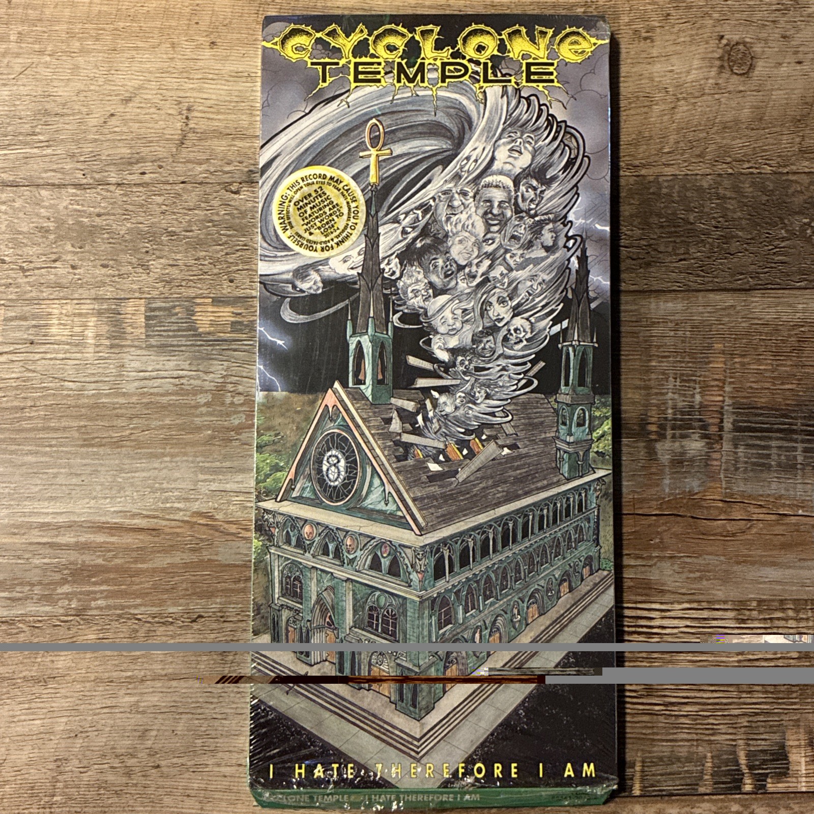 Cyclone Temple - I Hate Therefore I Am CD Long Box **NO CD** Combat 1991   Rare!
