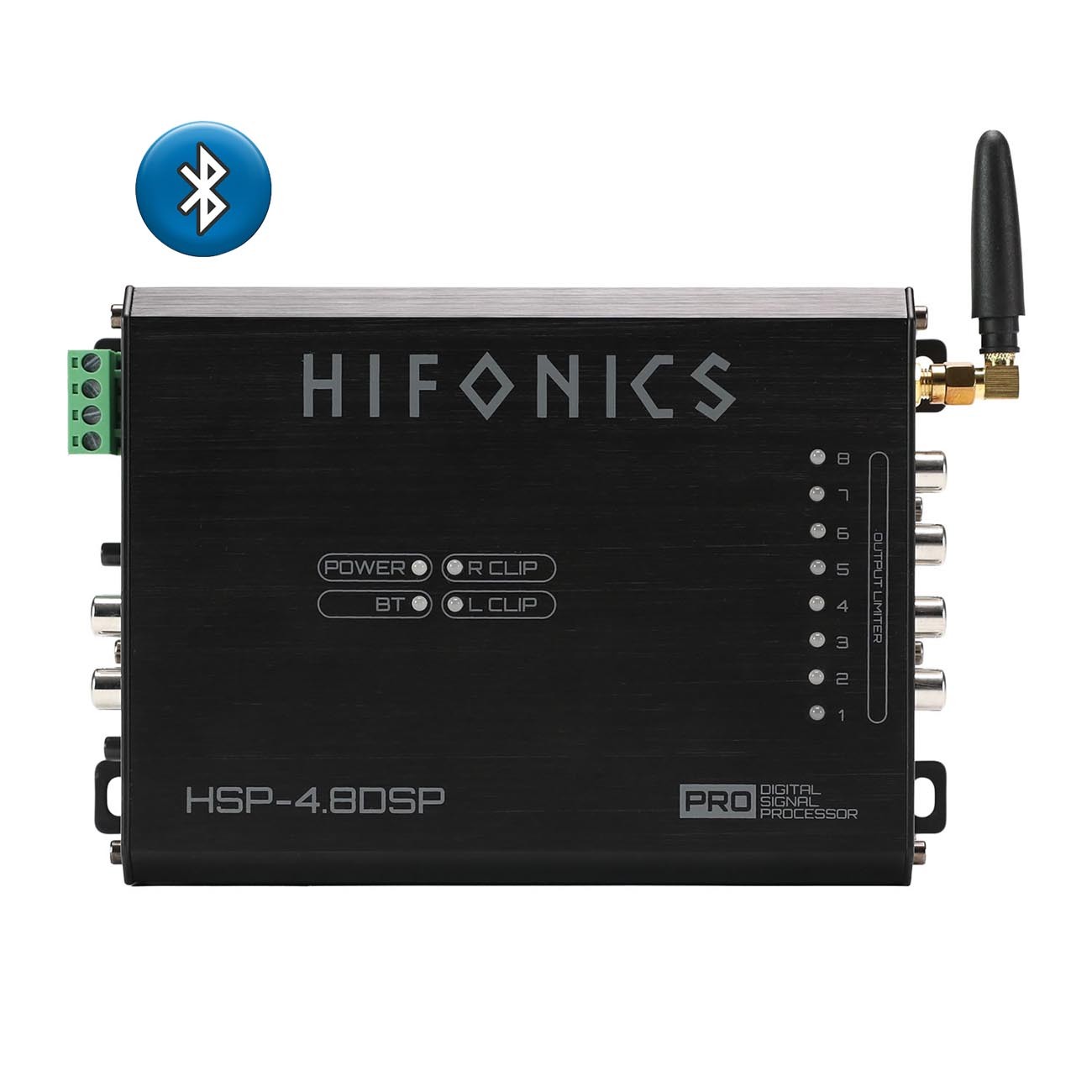 Hifonics HSP48DSP 4-Input 8-Output DSP 31-Band Parametric EQ Bluetooth