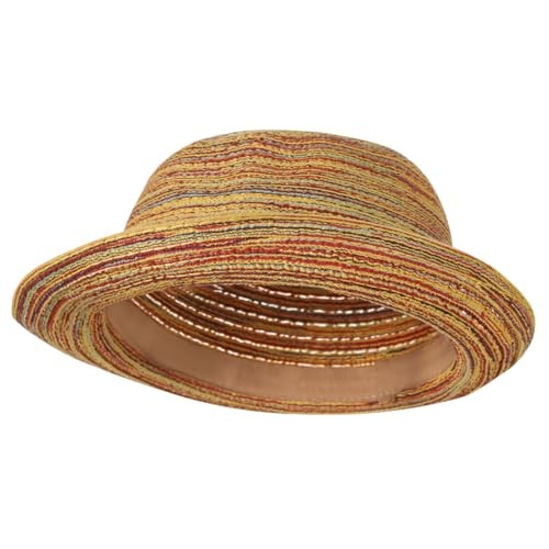 Summer Fedora Sun Hat UV Protection Short Brim Beach Hat Multi-colored Child