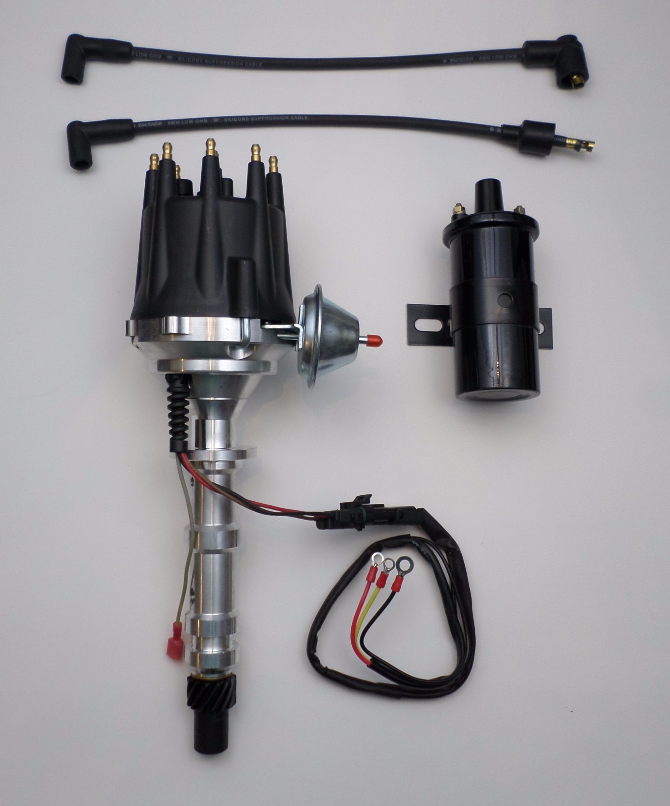 small cap OLDSMOBILE 350,400,403,455 PRO SERIES BLACK HEI Distributor + 45K Coil