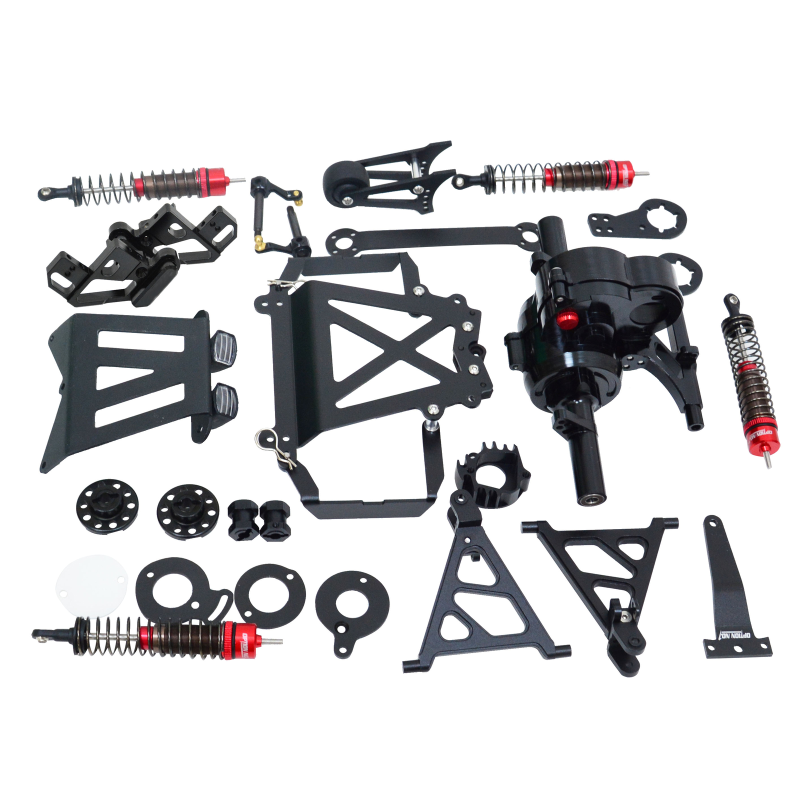 Aluminum Shock/bumper/wheel Bar for Tamiya CW-01 Lunch Box Midnight Pumpkin