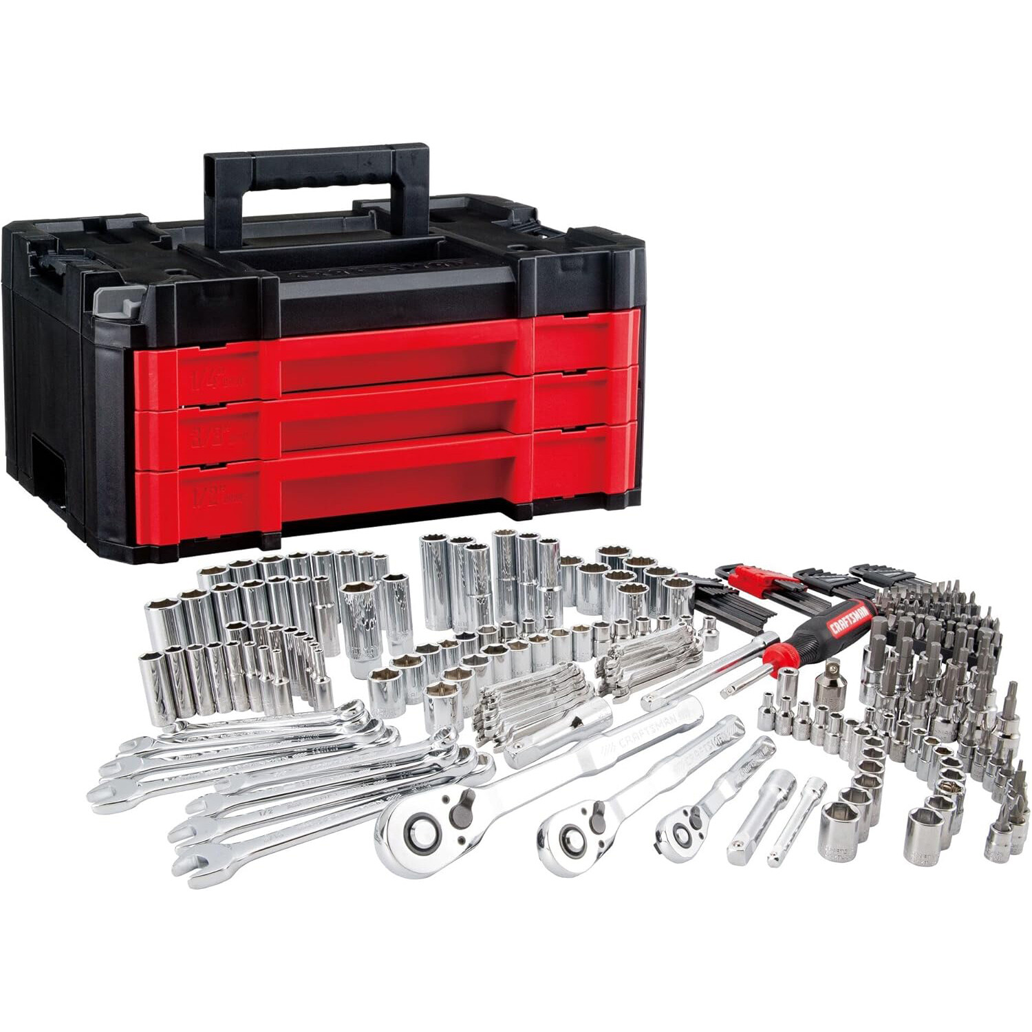 Craftsman 262-Piece Standard SAE & Metric Mechanics Tool Set w/ Hard Case Chest