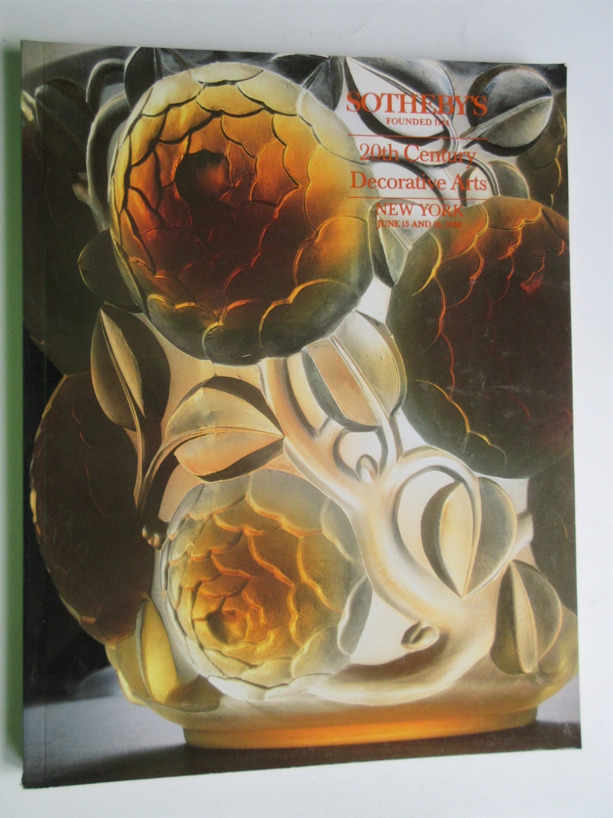 Sotheby's 20th Century Decorative Arts Catalog June 15 16 1990 New York