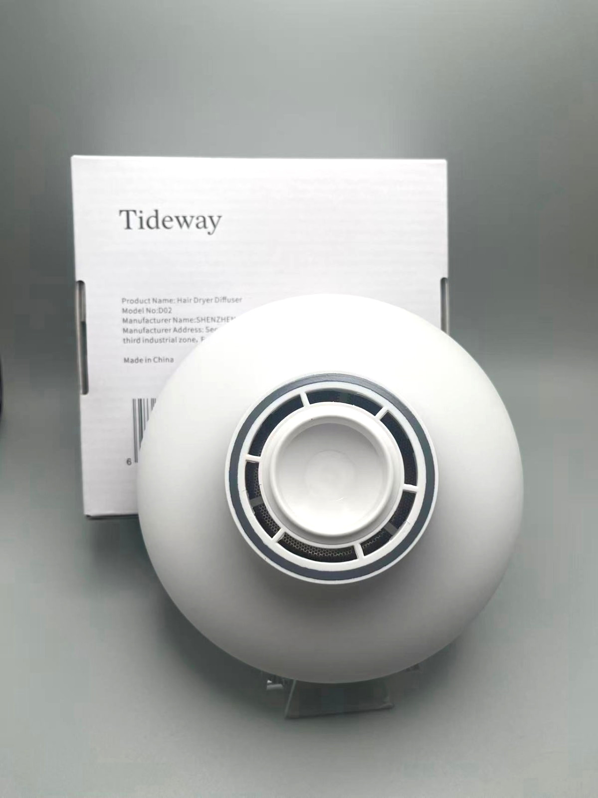 Tideway Hair Dryer Diffuser D02 Replacement HEAD ONLY White