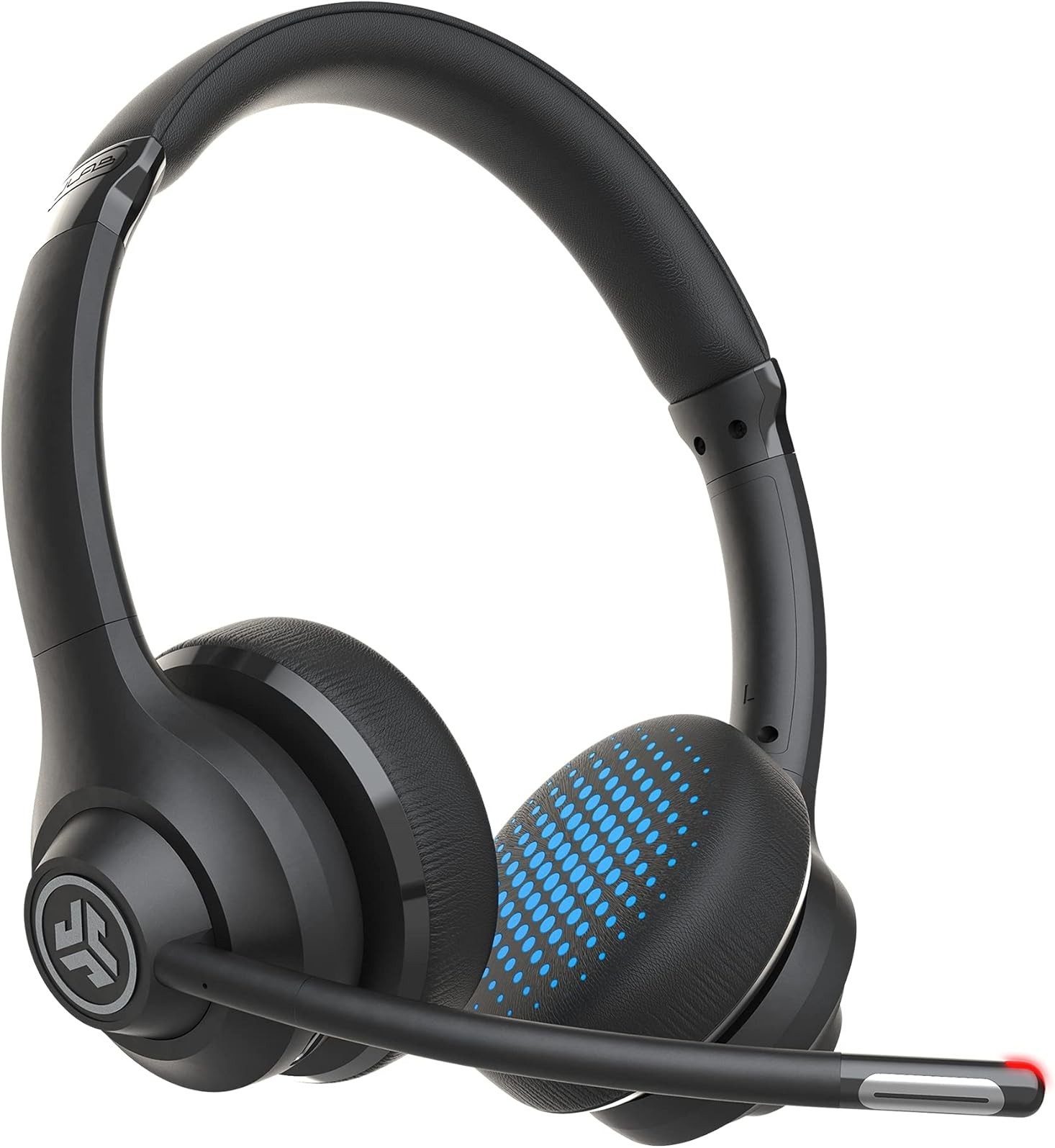 JLab Go Work Wireless Headset with Microphone - Bluetooth, Wired, or Dongle