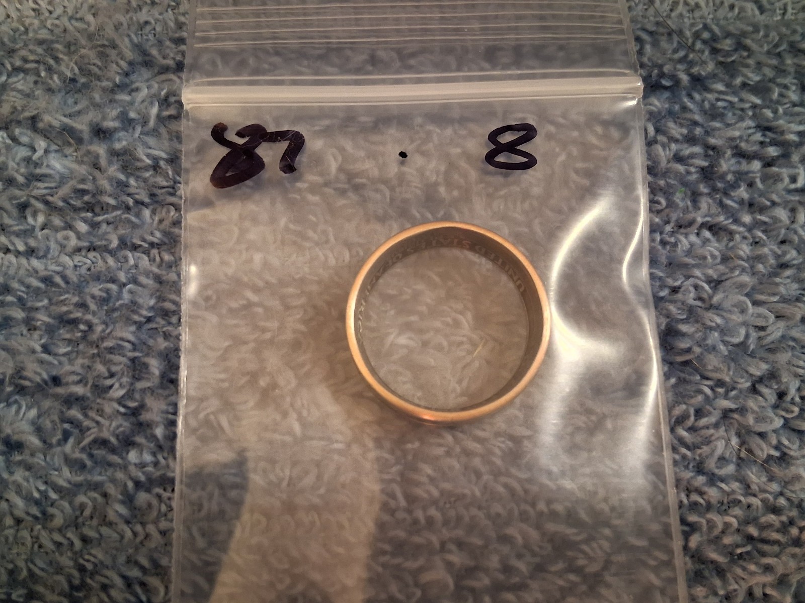 1987 Washington Quarters, Handmade Coin Ring, Size 8