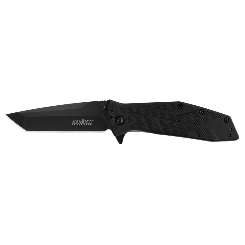 Kershaw 1990 Brawler Folding Knife Assisted SpeedSafe Tanto 3.00" Black-Oxide