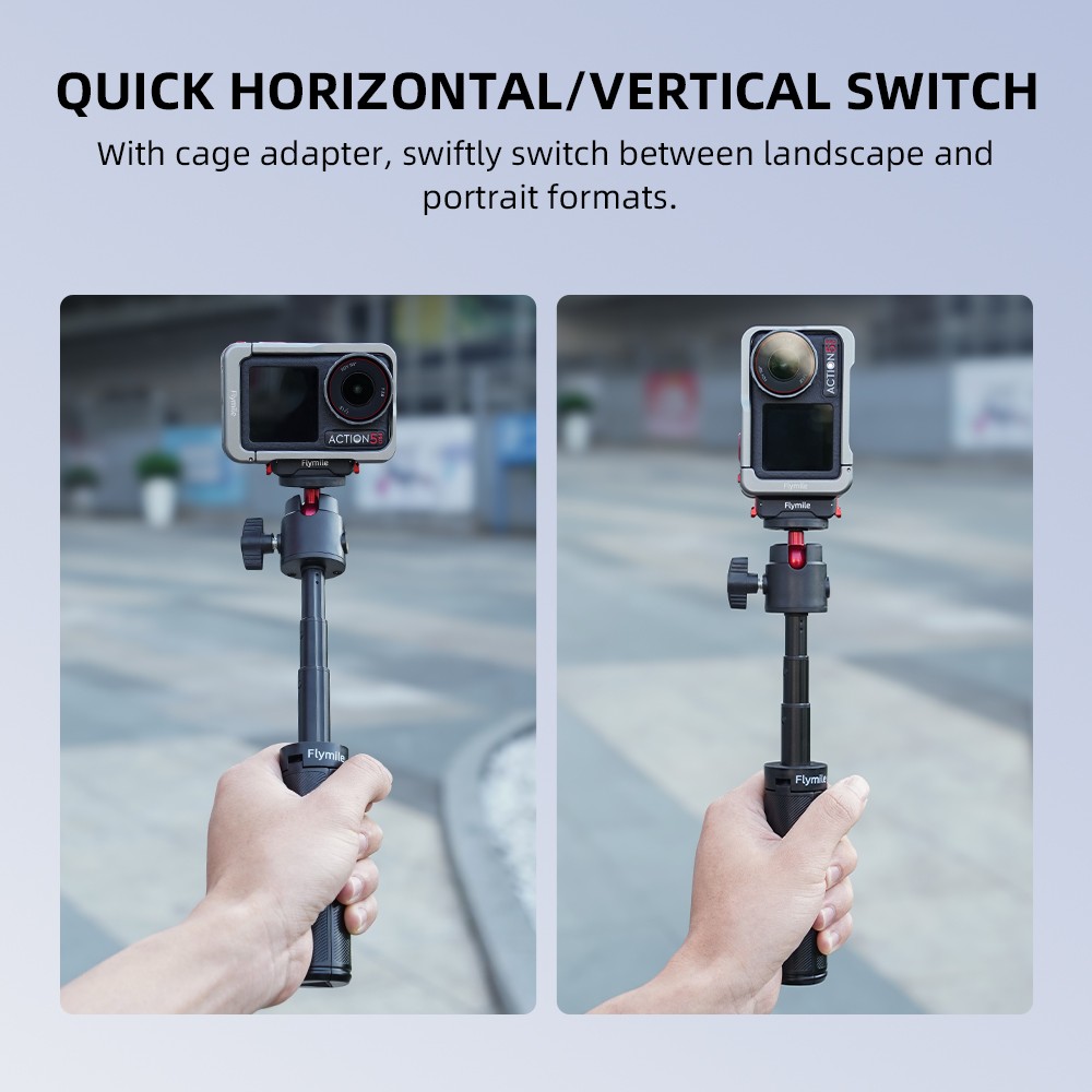 Quick Release Magnetic 1/4" Adapter for DJI Action 3 / 4/ 5 Camera Mount Bracket