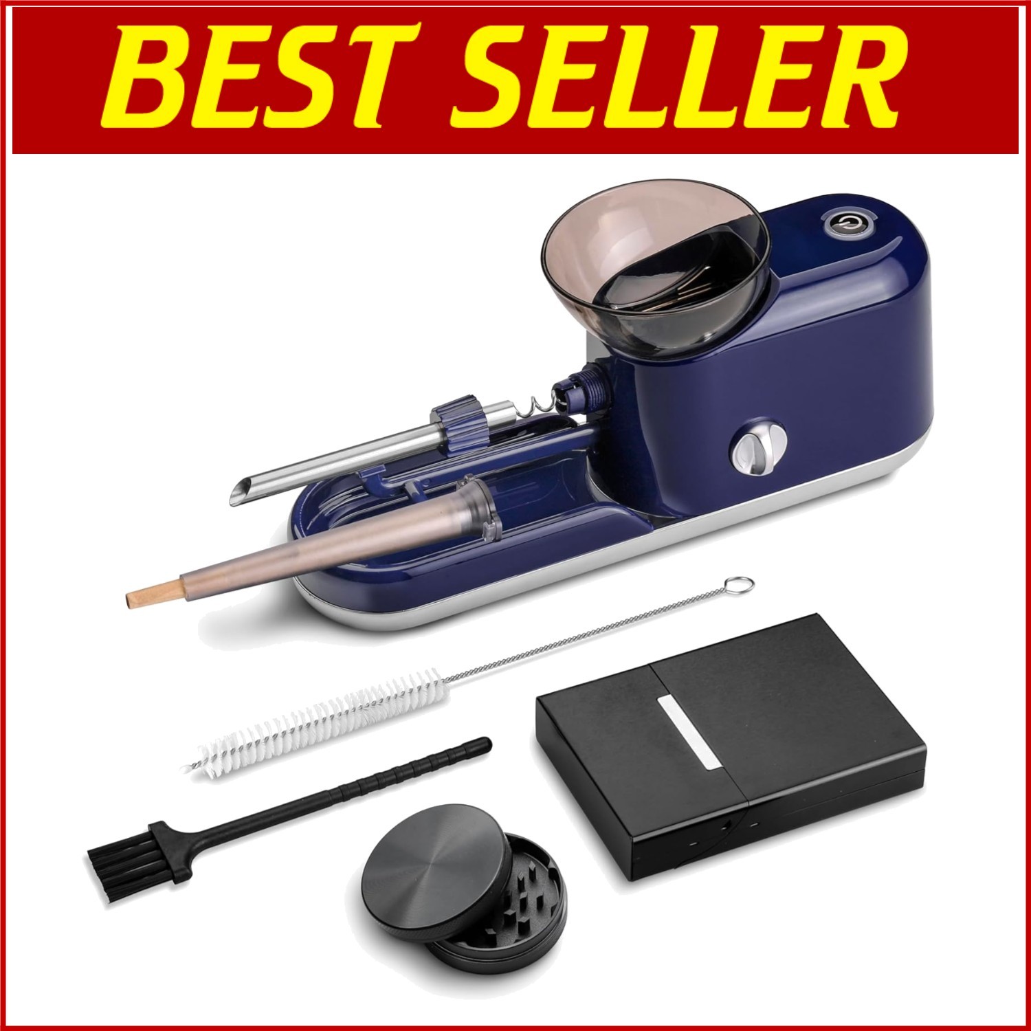 Durable Pre Roll Machine with Zinc Alloy Grinder & Convenient Cleaning Features