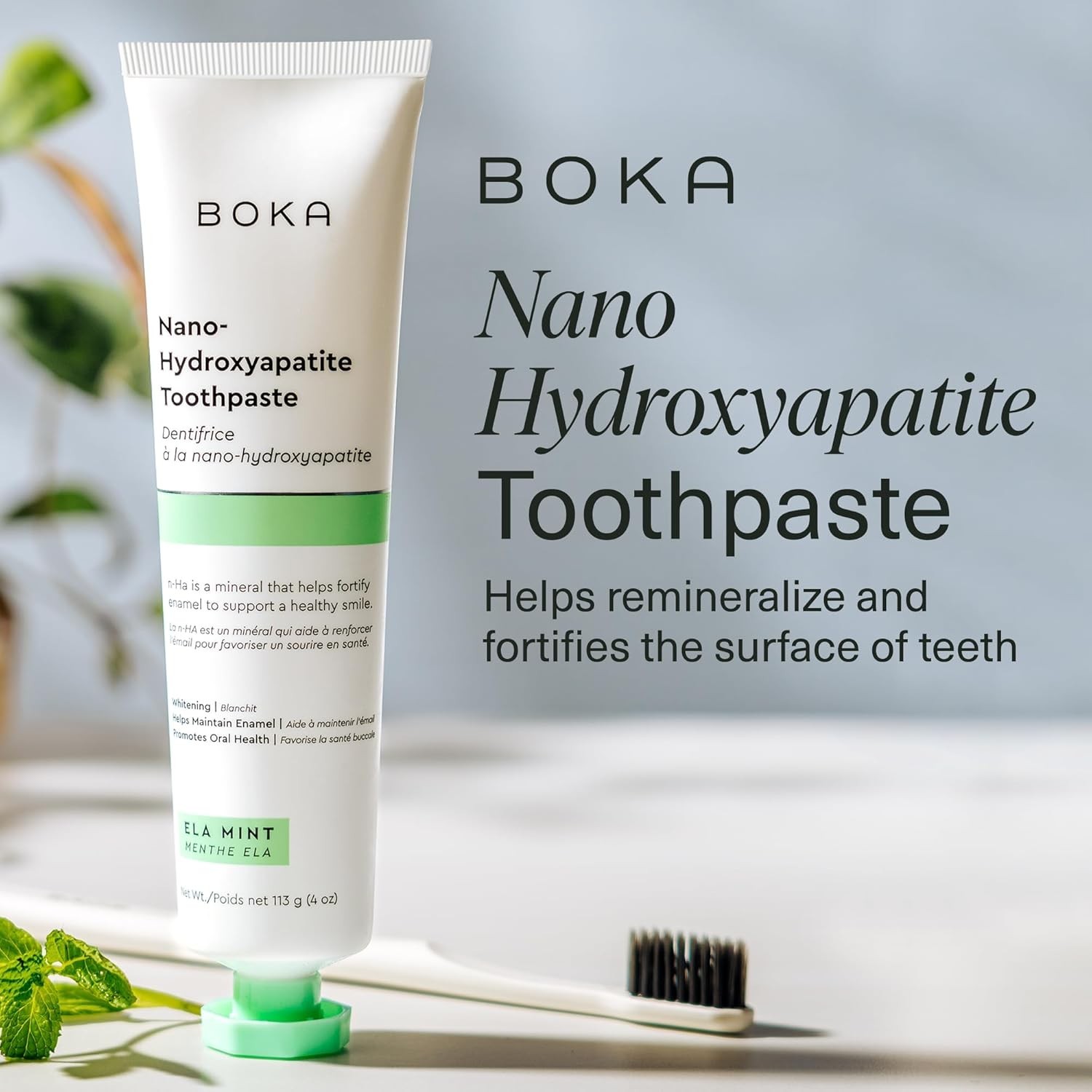 Boka Fluoride Free Toothpaste - Nano Hydroxyapatite, Remineralizing, Sensitive T