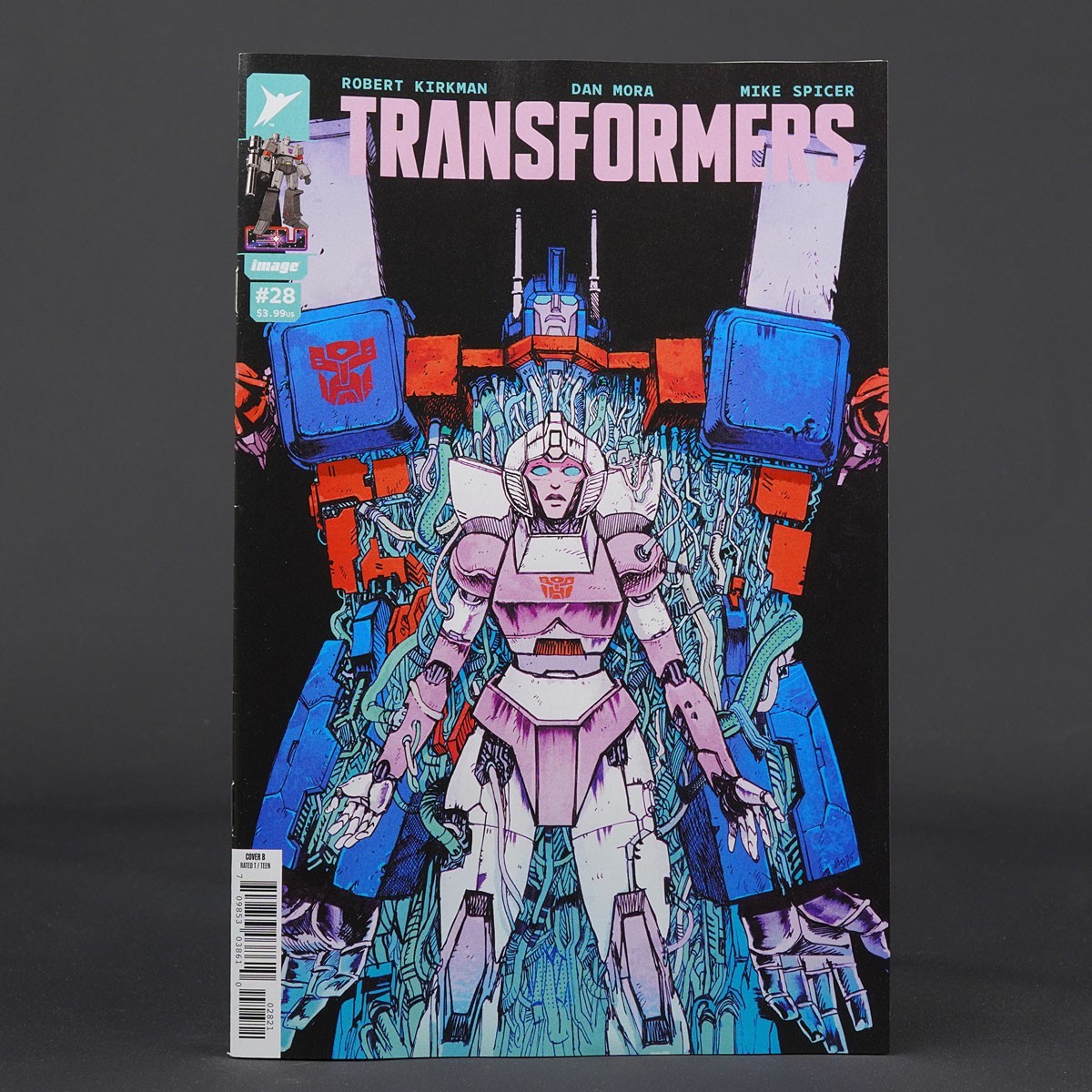 TRANSFORMERS #28 Cvr B Image Comics 2026 28B (CA) Johnson (W) Kirkman (A) Mora