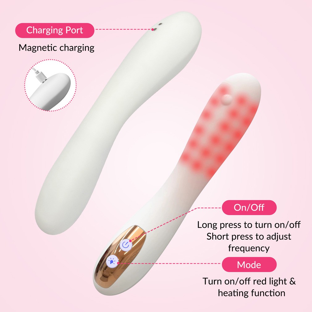 660nm Red Light Pelvic Therapy Device Vibration Heating 40°C