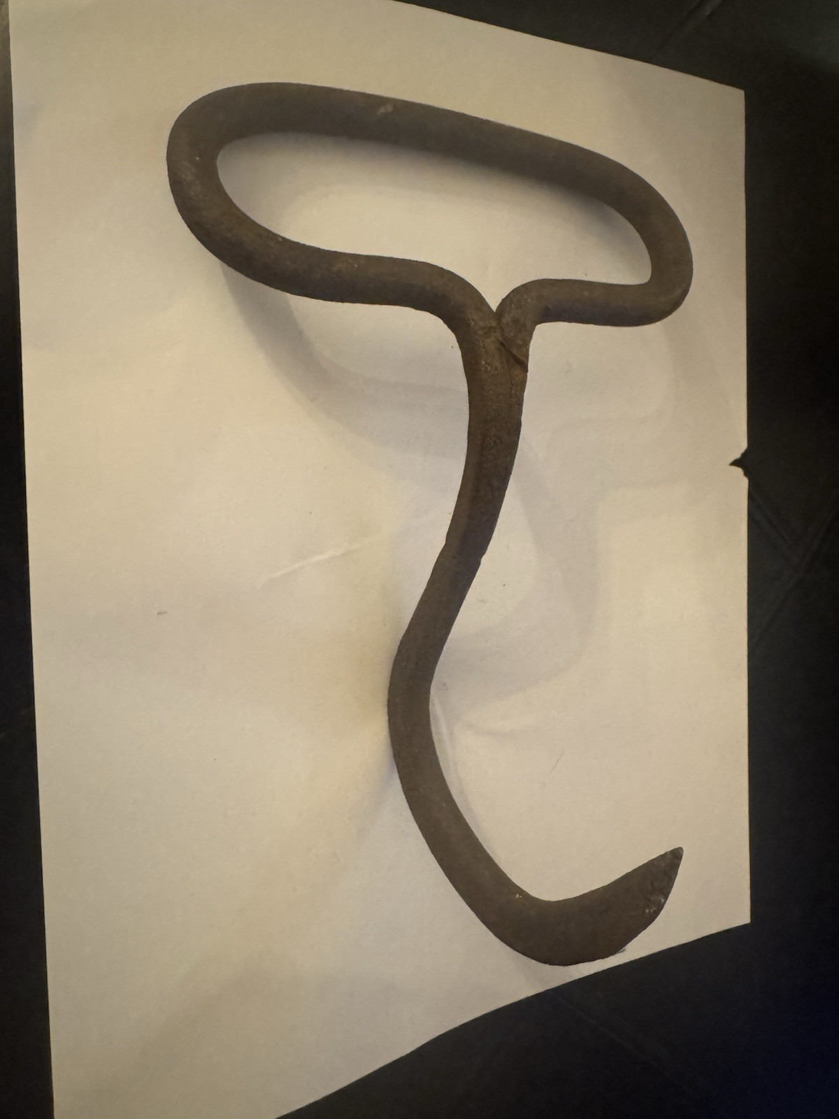Antique Hand Forged Iron Hay Bale Hook Primitive Blacksmith Barn Tool Rustic