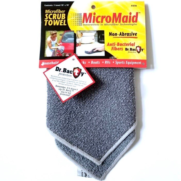MicroMaid Microfiber 2 in 1 Scrub/Smooth Towels Anti-Bacterial Non-Abrasive