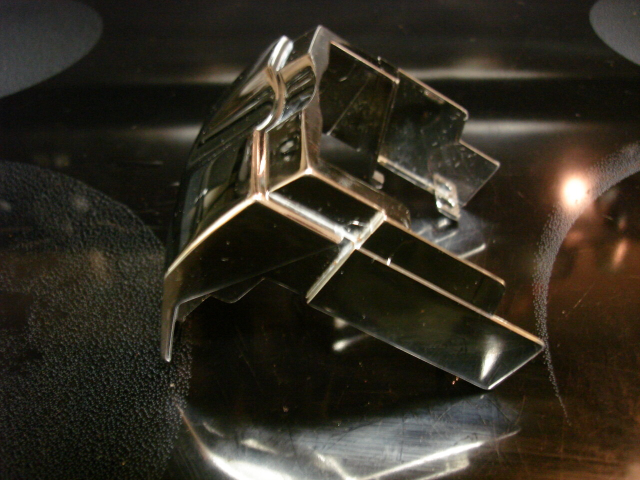 SAECO MAGIC COMFORT PLUS REDESIGNED PRE 2006 SOLID CHROME COFEE DISPENSER SHEILD