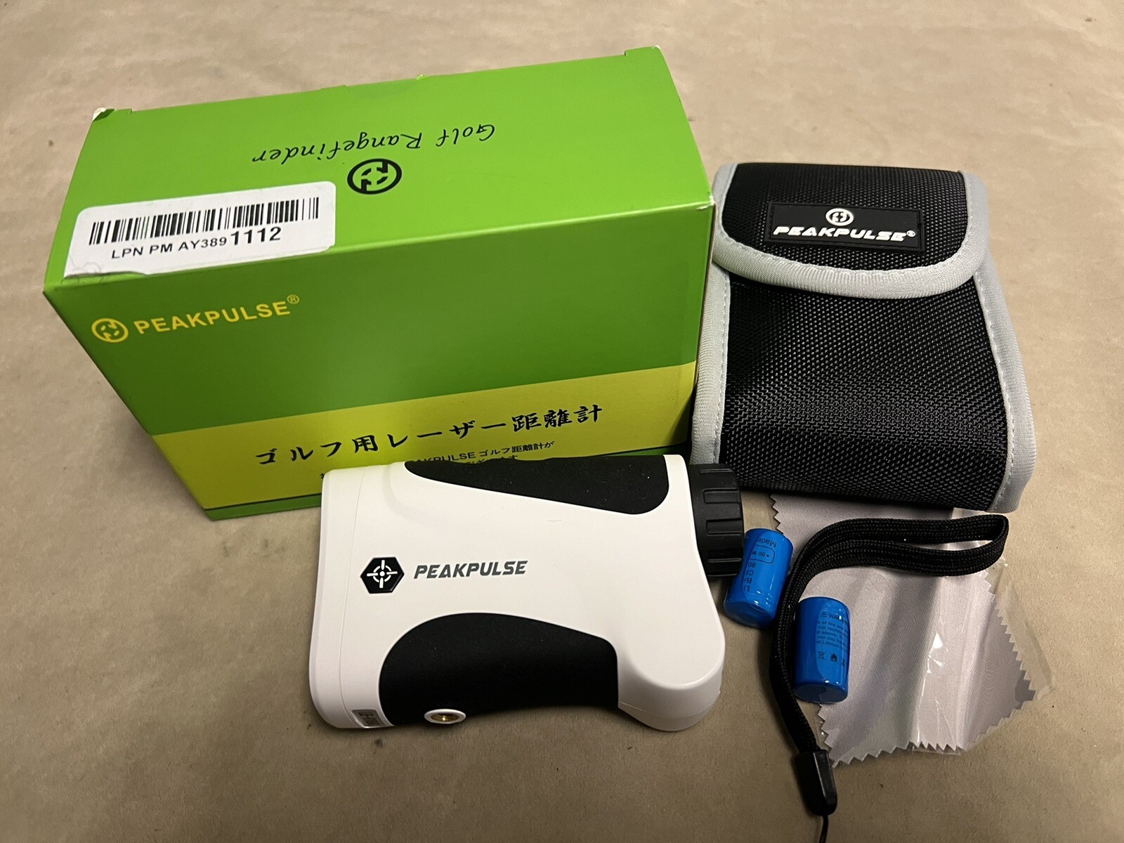 PEAKPULSE Golf Laser Rangefinder 650 Yards w/ 6X Magnification - LE600AG(Slope)