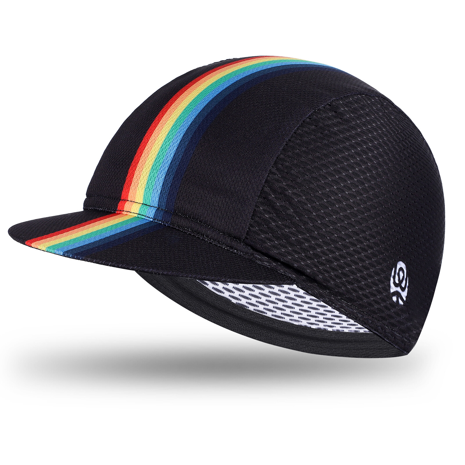 WEST BIKING Breathable Cycling Cap Helmet Liner Skull Cap Sunhat Brim Cap Black