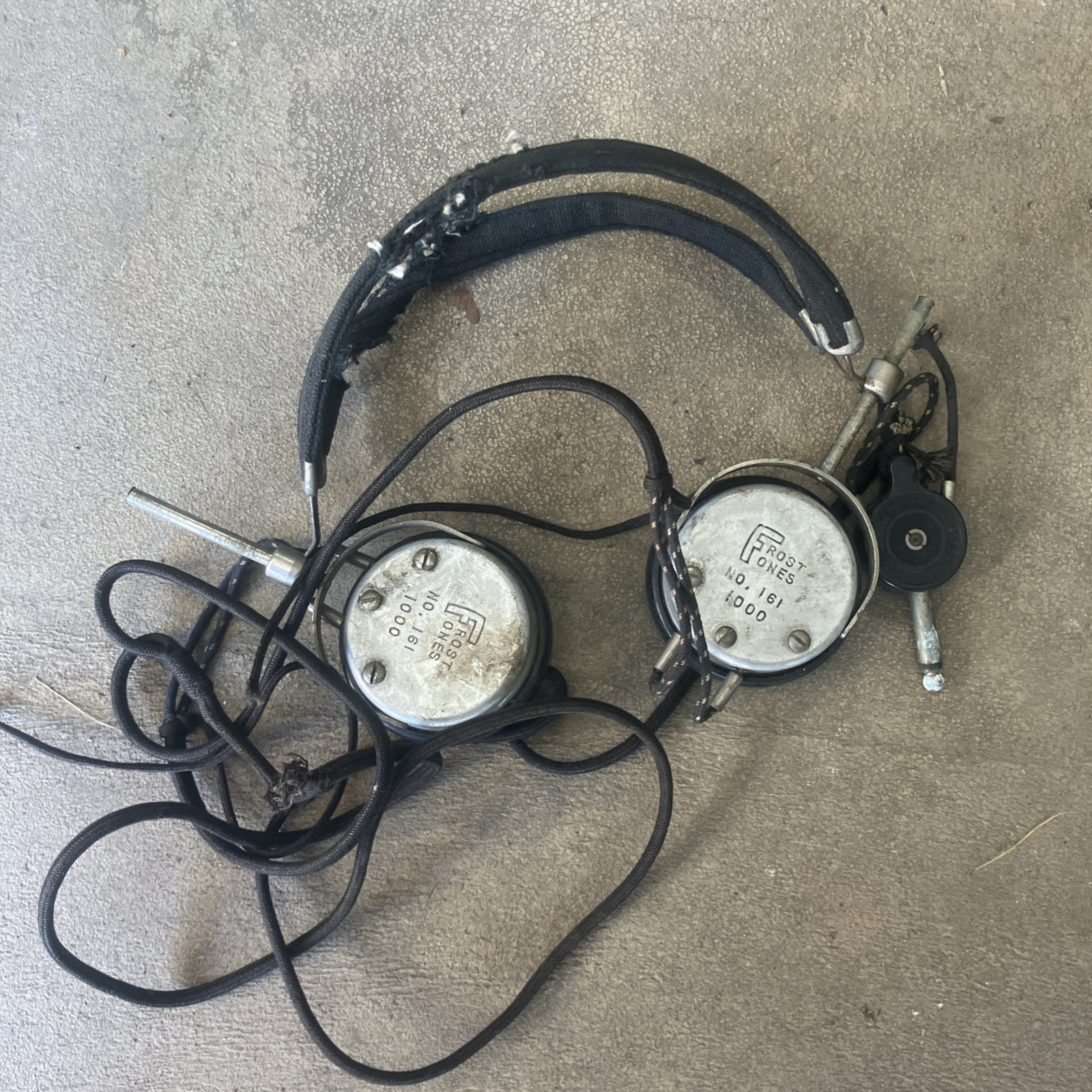 Frost Fones No. 161 1000 Vintage Head Phones Antique Headset D2