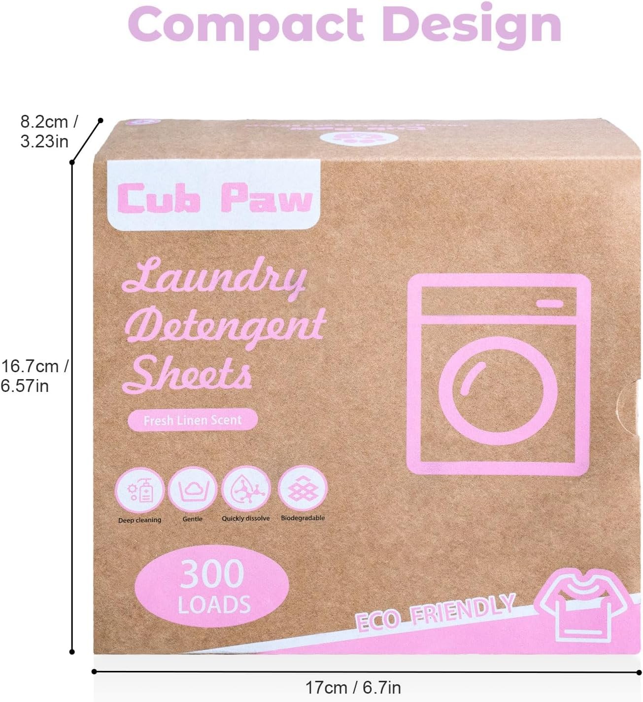 Laundry Detergent Sheets, Travel Sheets 300 Loads...